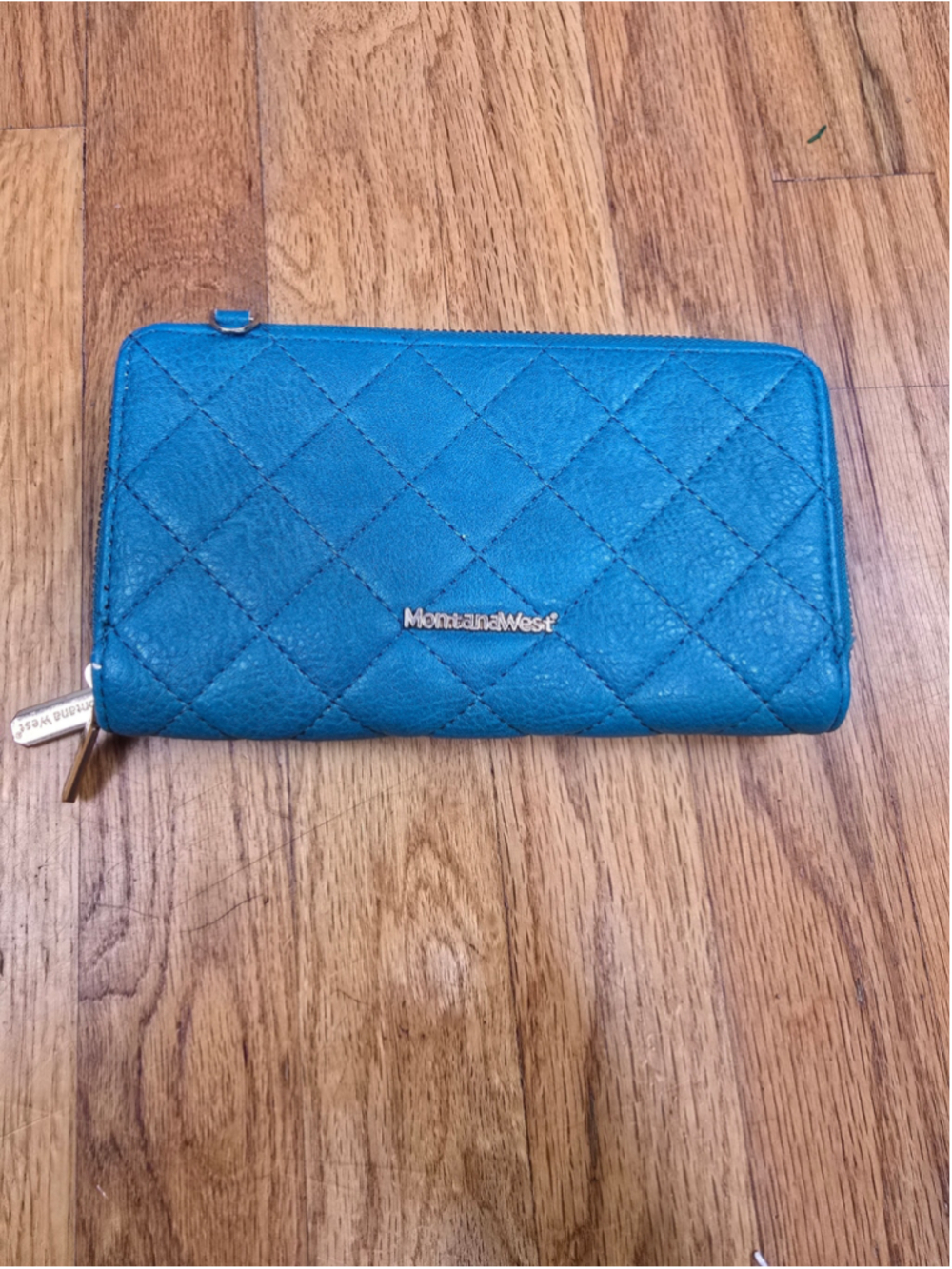 Women's Montana West Quilted Wallet One Size Blue